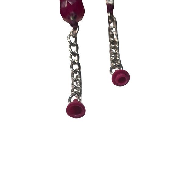 Vintage Raspberry Quartz Faceted Chunky Choker Women’s Vintage Necklace - Picture 7 of 9